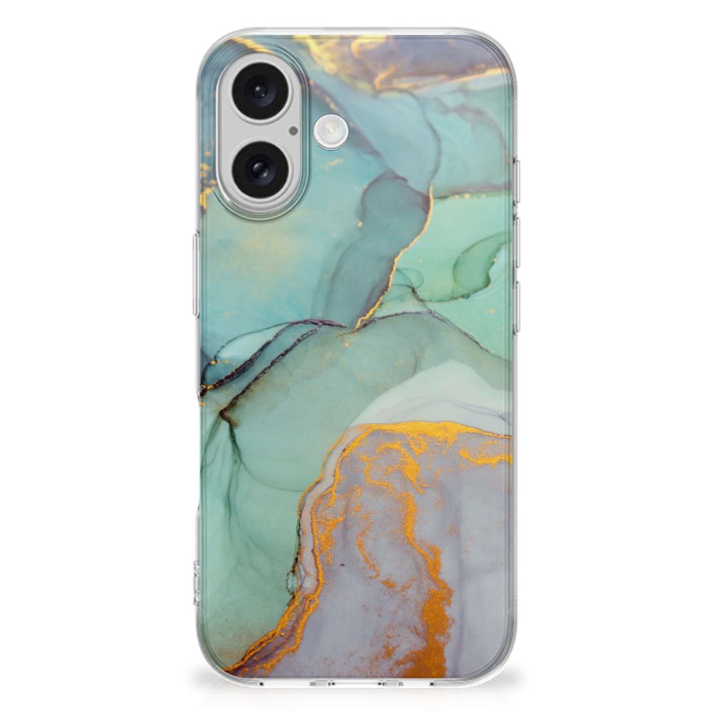 Apple iPhone 16 plus hoesje maken Watercolor Mix achterkant