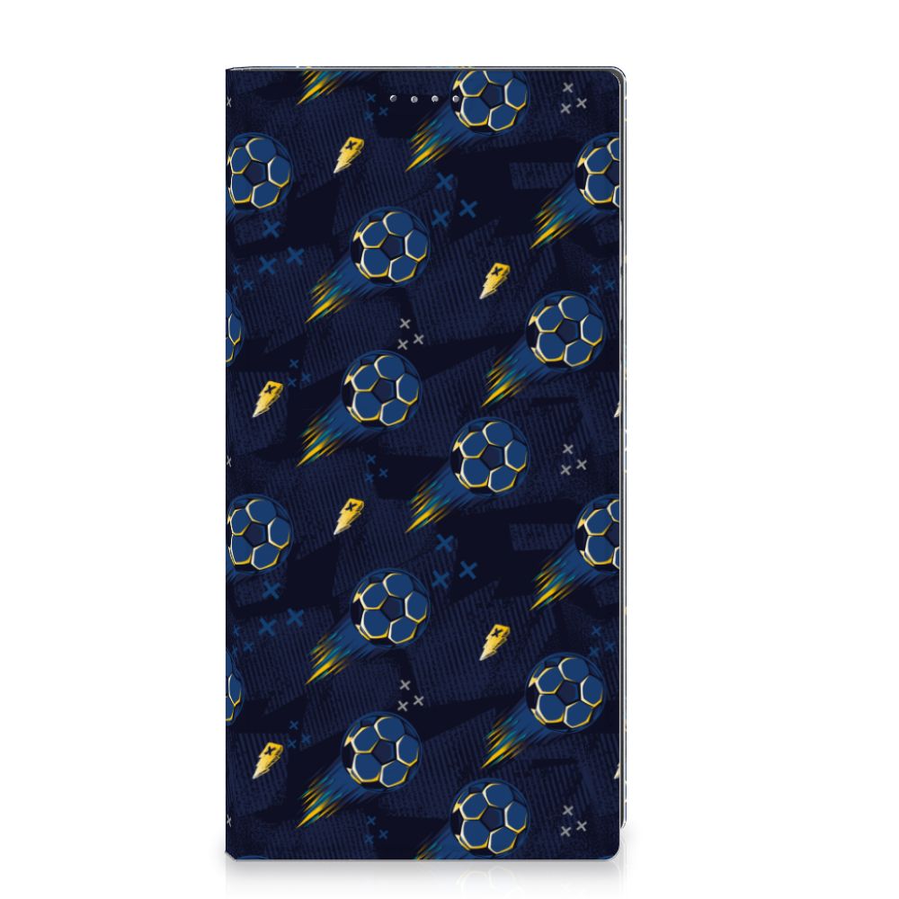 Hoesje met Magneet voor Samsung Galaxy S24 Ultra Voetbal met kleurrijk voetbalontwerp voor bescherming en stijl âŊ