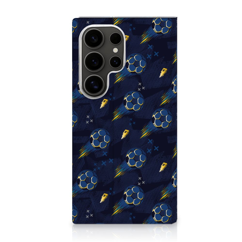 Samsung Galaxy S25 Ultra Hoesje met Magneet Voetbal voorzijde