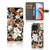 Hoesje voor Motorola Edge 40 Pro Dark Flowers boek ontwerp voorkant achterkant toegankelijkheid