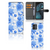 Hoesje voor Motorola Moto G14 Flowers Blue telefoonhoesje bloemen design vooraanzicht