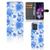 Motorola Moto G54 hoesje Flowers Blue design bloemen aanzicht