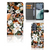 Hoesje voor Motorola Moto G62 5G Dark Flowers smartphone hoesje bloemdessin voorkant en binnenkant