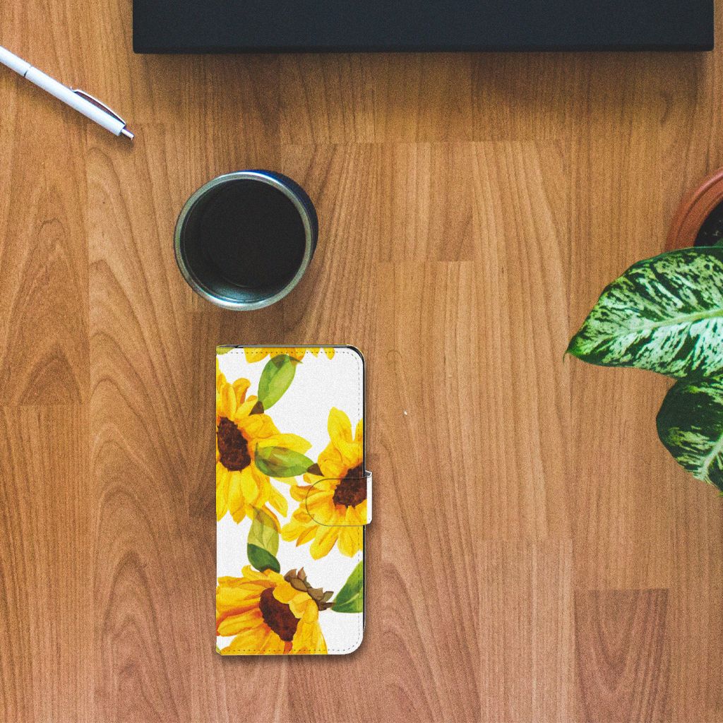 Hoesje voor Nokia 7.2 | Nokia 6.2 Zonnebloemen design top aanzicht