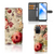 Hoesje voor OPPO A16/A16s/A54s Bloemen met romantisch design en ruimte voor drie pasjes.