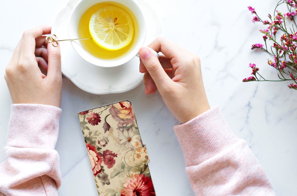 OPPO Find X6 Pro Bloemen hoesje bloemen aanzicht