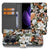 Hoesje voor OPPO Reno 13 Pro Dark Flowers design bloemen aanzicht