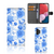 Samsung Galaxy A13 (4G) Hoesje voor Samsung Galaxy A13 (4G) Flowers Blue design voorzijde aanzicht
