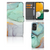 Hoesje voor Samsung Galaxy A14 4G Watercolor Mix met kleurrijk ontwerp en ruimte voor drie pasjes.