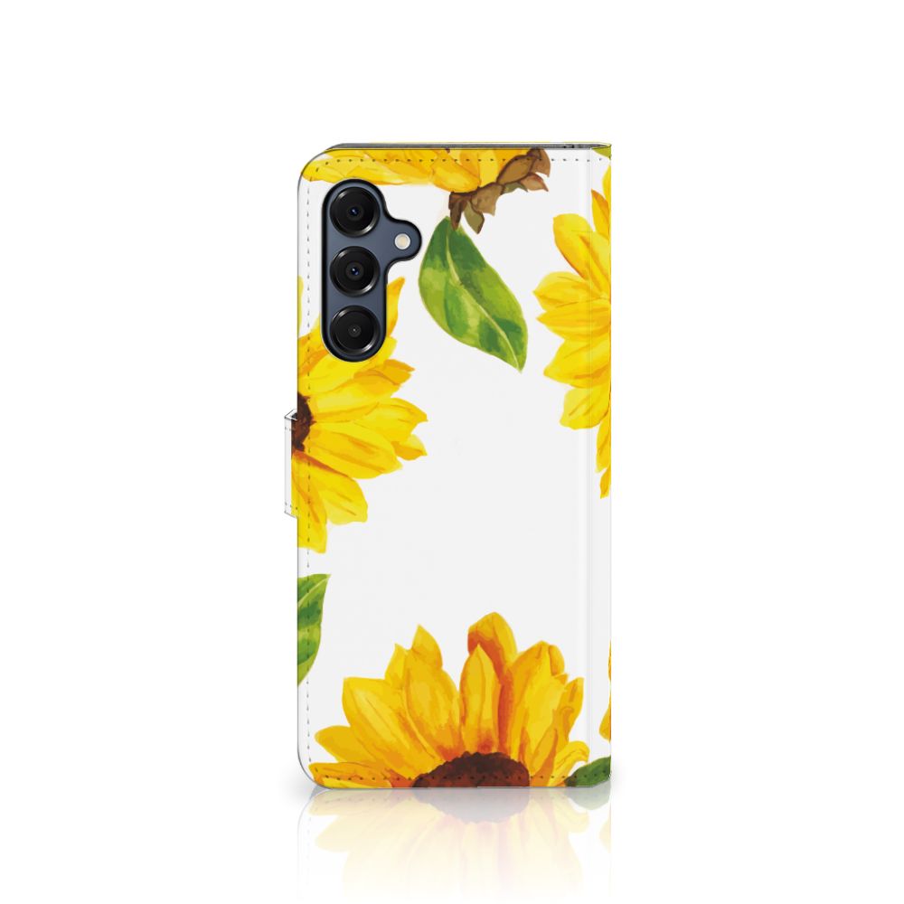 Samsung Galaxy A16 4G/5G hoesje zonnebloemen design voorkant