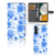 Samsung Galaxy A34 Hoesje Flowers Blue voorkant binnenkant achterkant