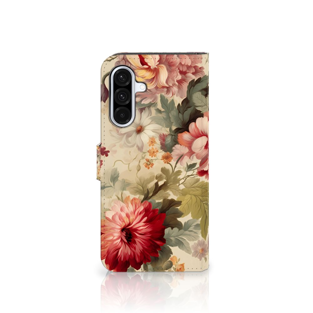 Samsung Galaxy A36 Hoesje voor Samsung Galaxy A36 Bloemen afzicht