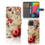 Samsung Galaxy M53 Hoesje voor Samsung Galaxy M53 Bloemen voorkant zijkant binnenzijde
