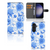 Samsung Galaxy S24 Hoesje voor Samsung Galaxy S24 Flowers Blue design bloemen aanzicht