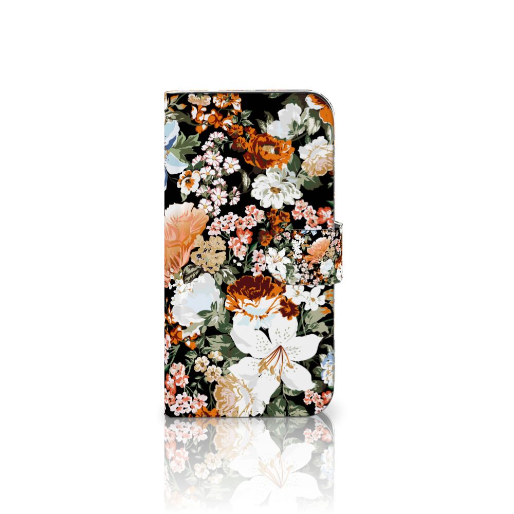 Samsung Galaxy S25 Hoesje Dark Flowers voorzijde