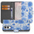 Samsung Galaxy S25 Edge hoesje Flowers Blue boekcase voorkant achterkant
