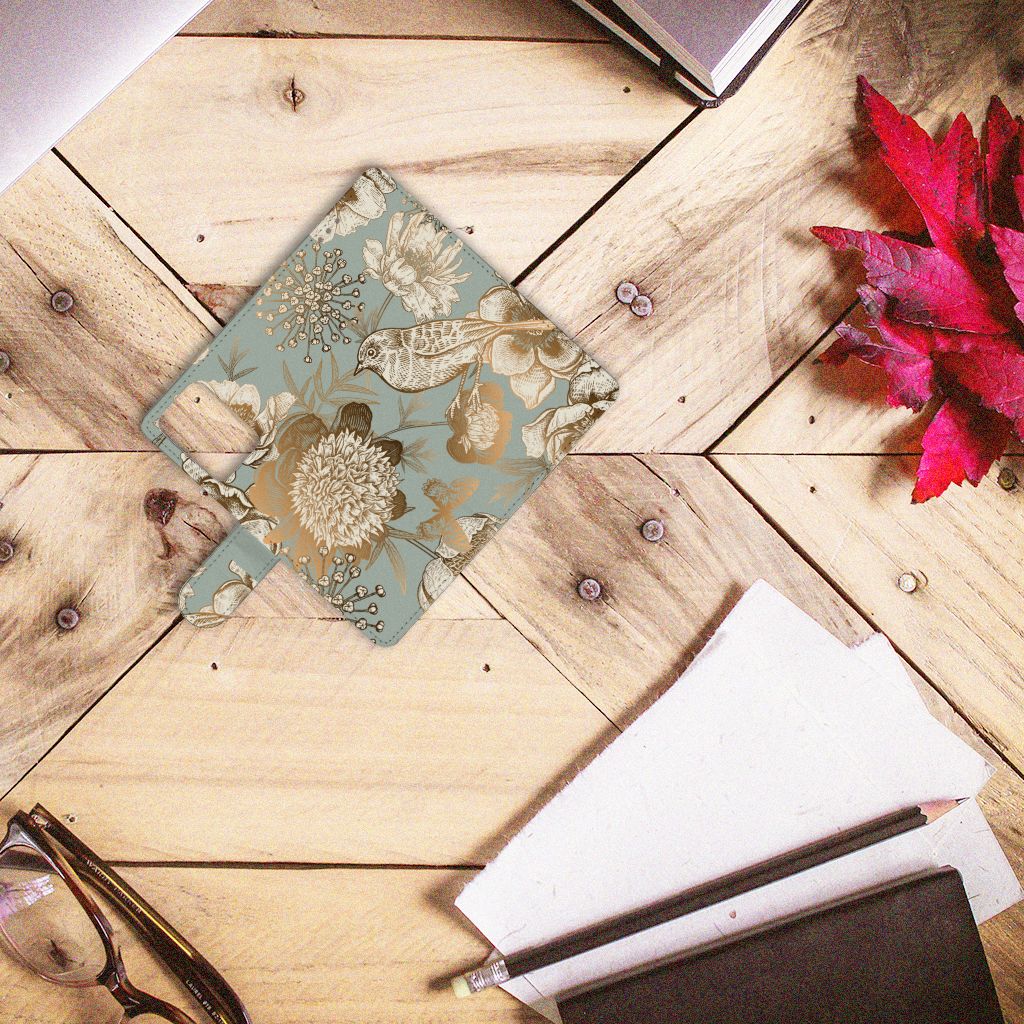 Hoesje voor Xiaomi Redmi Note 10 Pro Vintage Bird Flowers bovenaanzicht