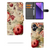 Xiaomi Redmi Note 13 Pro Plus Hoesje voor Xiaomi Redmi Note 13 Pro Plus Bloemen voorzijde binnenzijde achterzijde