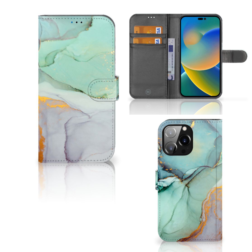 iPhone 14 Pro Max hoesje Watercolor Mix design aanzicht