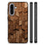 Samsung Galaxy A56 Houten Print Telefoonhoesje voor Samsung Galaxy A56 Wooden Cubes achterkant zijaanzicht