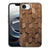 Houten Print Telefoonhoesje voor iPhone 16e Wooden Cubes design achterkant