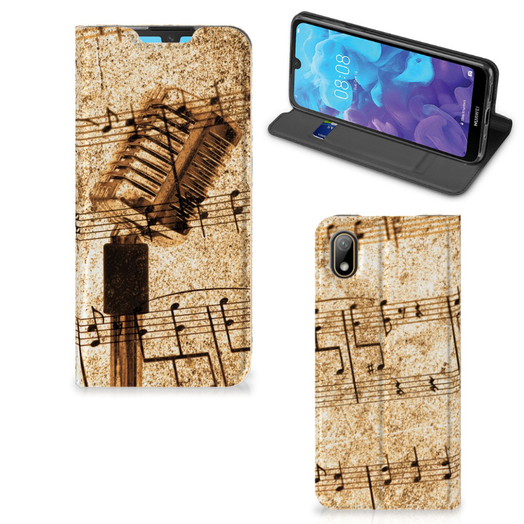 Huawei Y5 (2019) Stand Case Bladmuziek - B2C Telecom