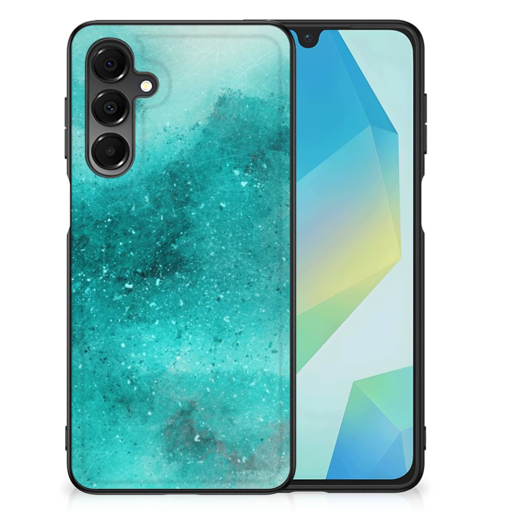 Kleurrijke Telefoonhoesje Samsung Galaxy A16 5G/4G Painting Blue back cover turquoise design