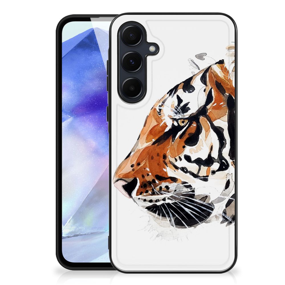 Kleurrijke Telefoonhoesje Samsung Galaxy A55 Watercolor Tiger B2C Telecom