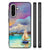 Samsung Galaxy A56 Kleurrijke Telefoonhoesje Boat watercoloring voorkant zijkant