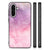 Samsung Galaxy A56 Kleurrijke Telefoonhoesje Pink Purple Paint achterkant zijkanten