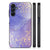 Samsung Galaxy A15 Kleurrijke Telefoonhoesje Watercolor Paars achterzijde zijkanten