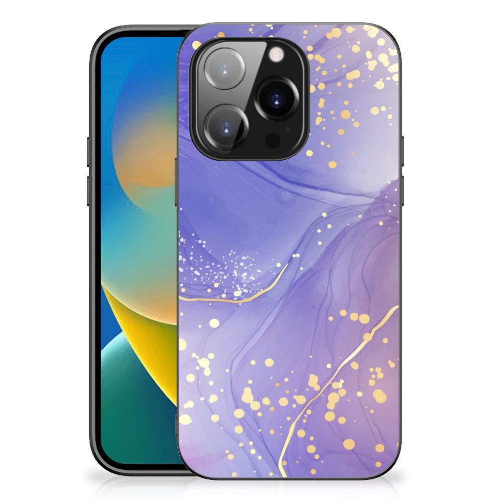 Kleurrijke Telefoonhoesje voor iPhone 14 Pro Watercolor Paars B2C Telecom