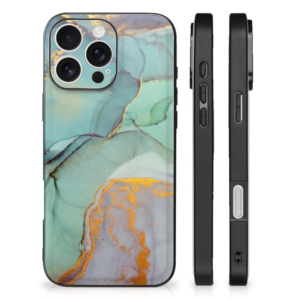 iPhone 16 Pro Kleurrijke Telefoonhoesje voor iPhone 16 Pro Watercolor Mix zij aanzicht