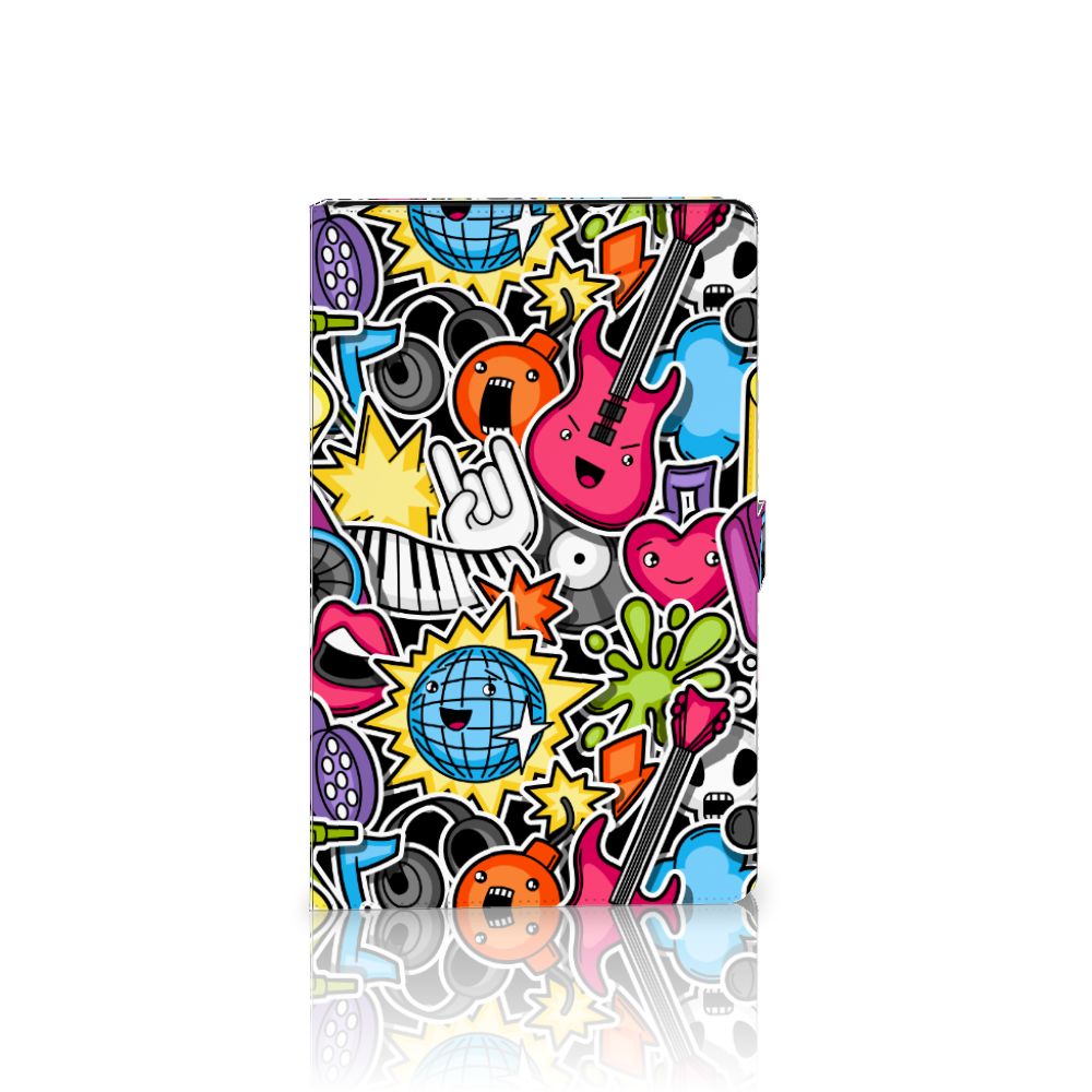 Lenovo Tab P11 Gen 2 Tablet Hoes met standaard Punk Rock design kleurrijk aanzicht