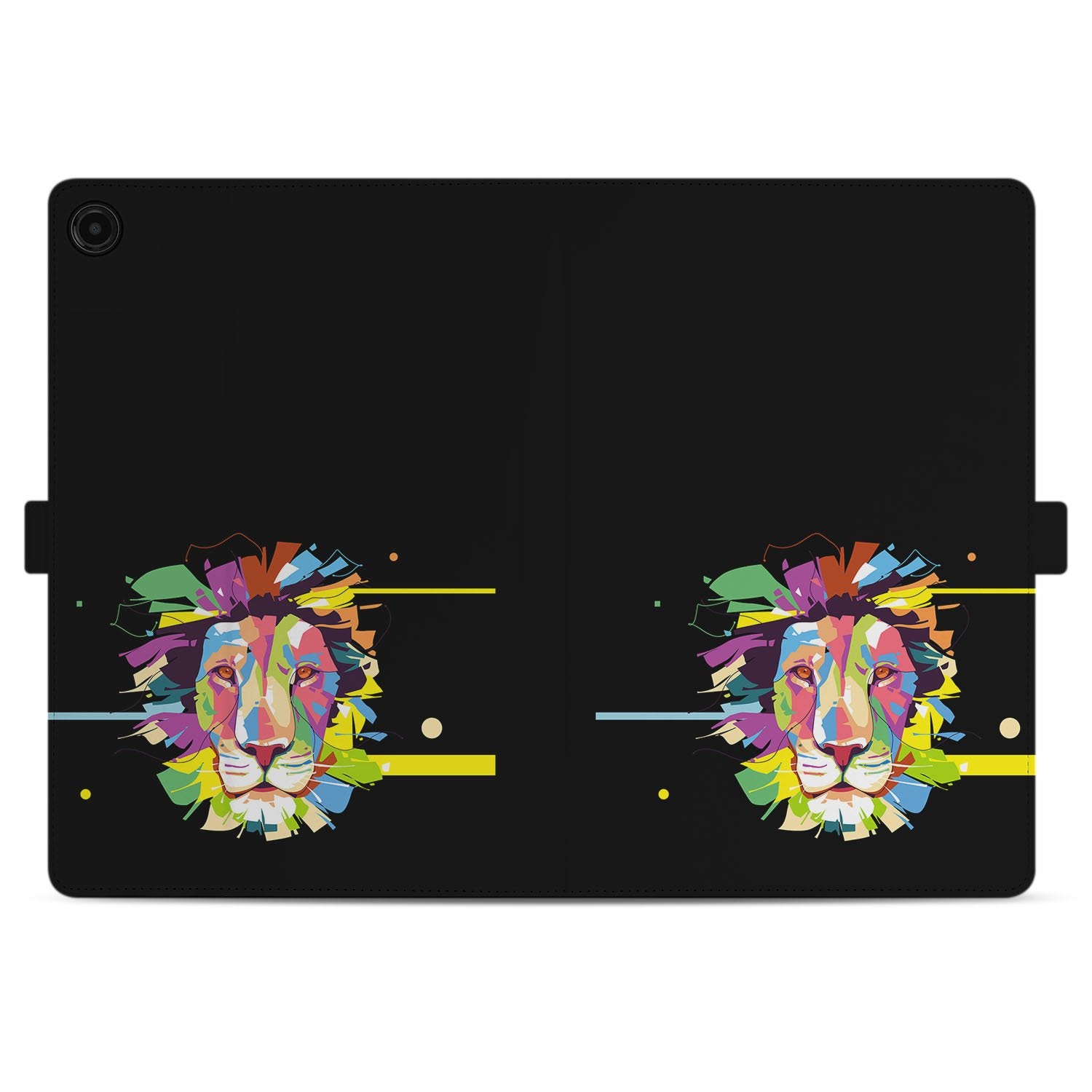 Lion Color Tablet Hoesje met Standaard Samsung Galaxy Tab A11 Plus lion kleur ontwerp vooraan