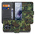 Motorola Moto G86 Portemonnee Hoesje Camouflage Leger Voor- en achteraanzicht met army camouflage design.