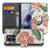 Motorola Moto G86 Portemonnee Hoesje Pink Peacock Vooraanzicht met bloemen en pauwenprint.