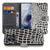 Book Case Motorola Moto G86 Slangenprint zwart-witte print kunstleer vooraanzicht.