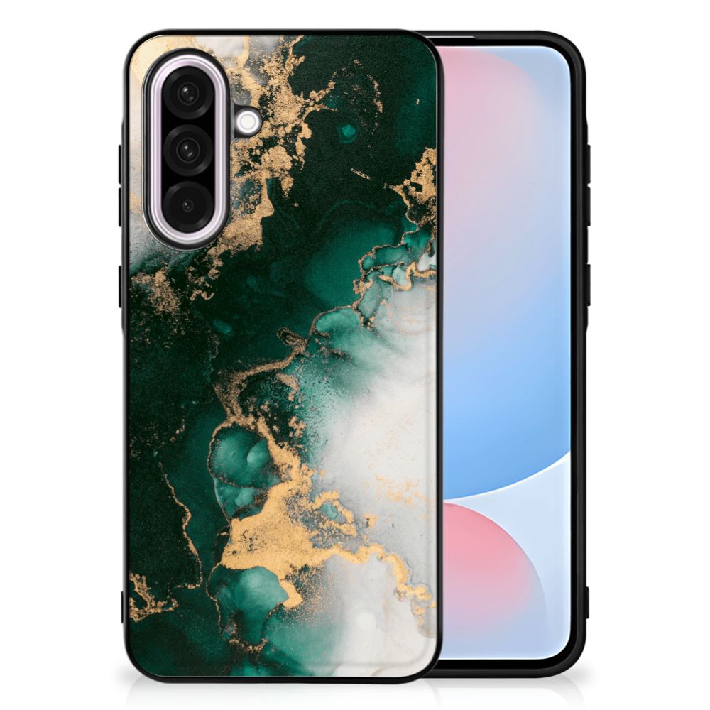 Samsung Galaxy A56 Marmeren Print Telefoonhoesje Marmer Groen achterkant