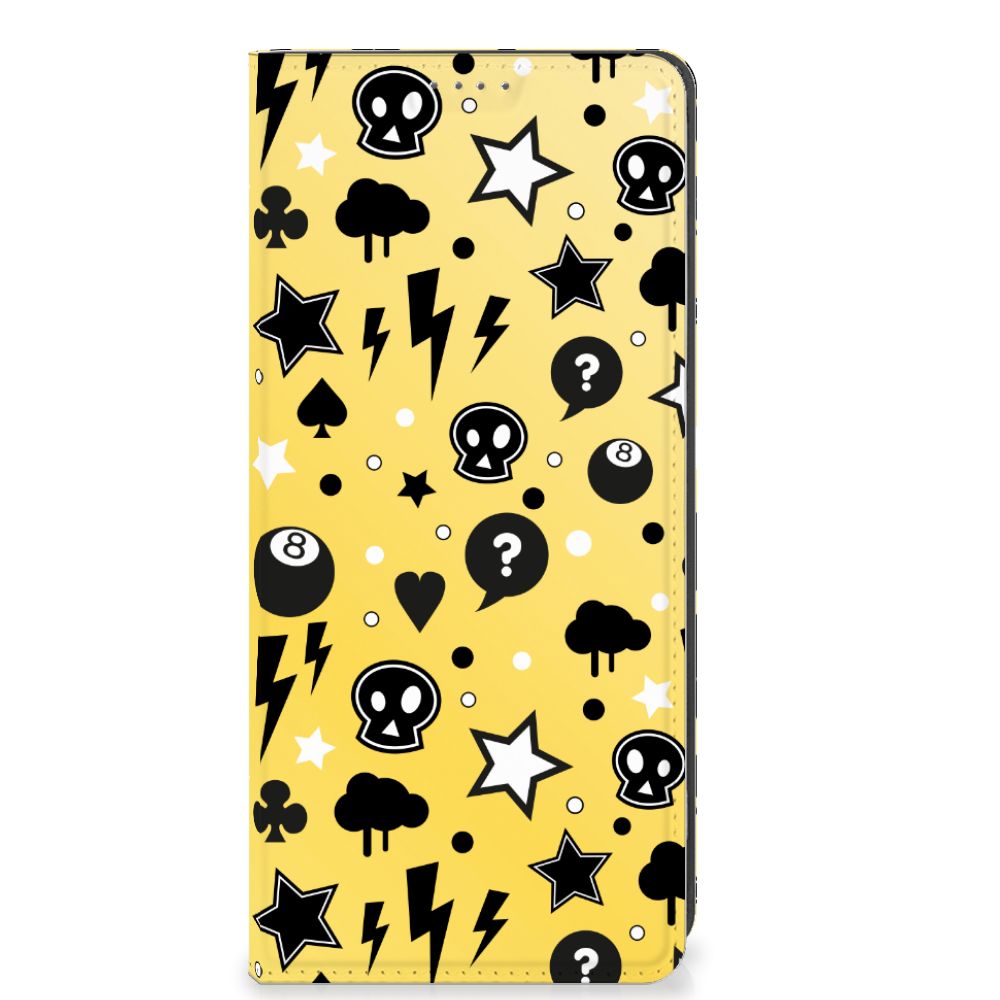 Mobiel BookCase OPPO A78 | A58 5G Punk Geel