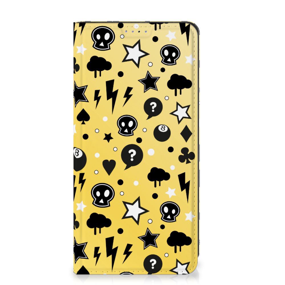 Mobiel BookCase Samsung Galaxy A05 Punk Geel