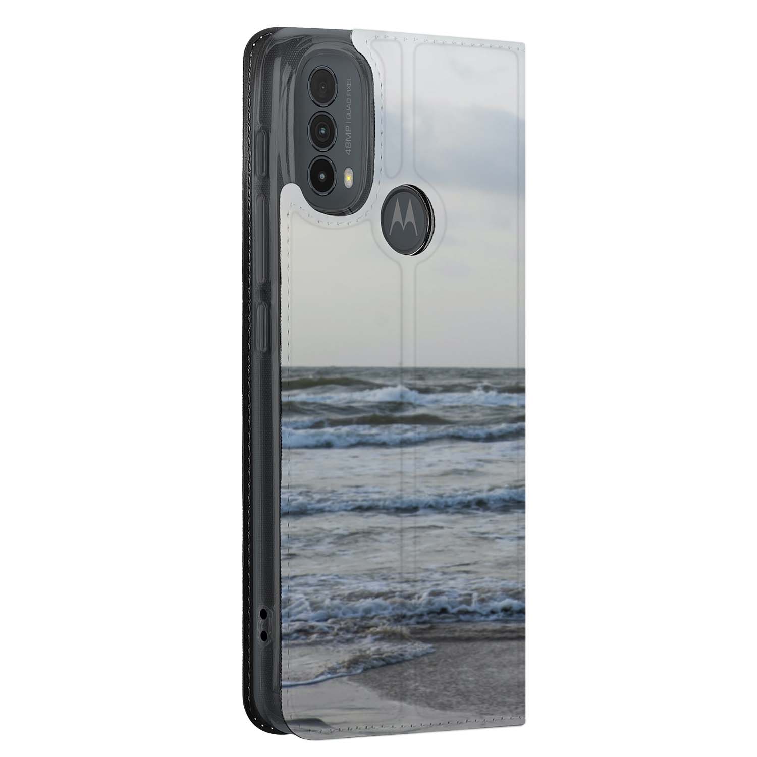 Motorola E40 E30 E20 Hoesje Ontwerpen met Foto's telefoonhoesje strand aanzicht