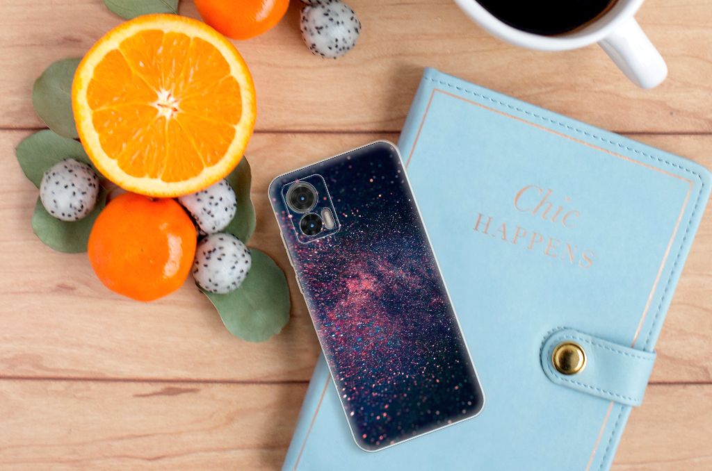 Motorola Edge 30 Neo TPU Hoesje Stars sterren design achterkant