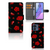 Motorola Edge 40 Leuk Hoesje Valentine bookcase hoesje bloem patroon aanzicht