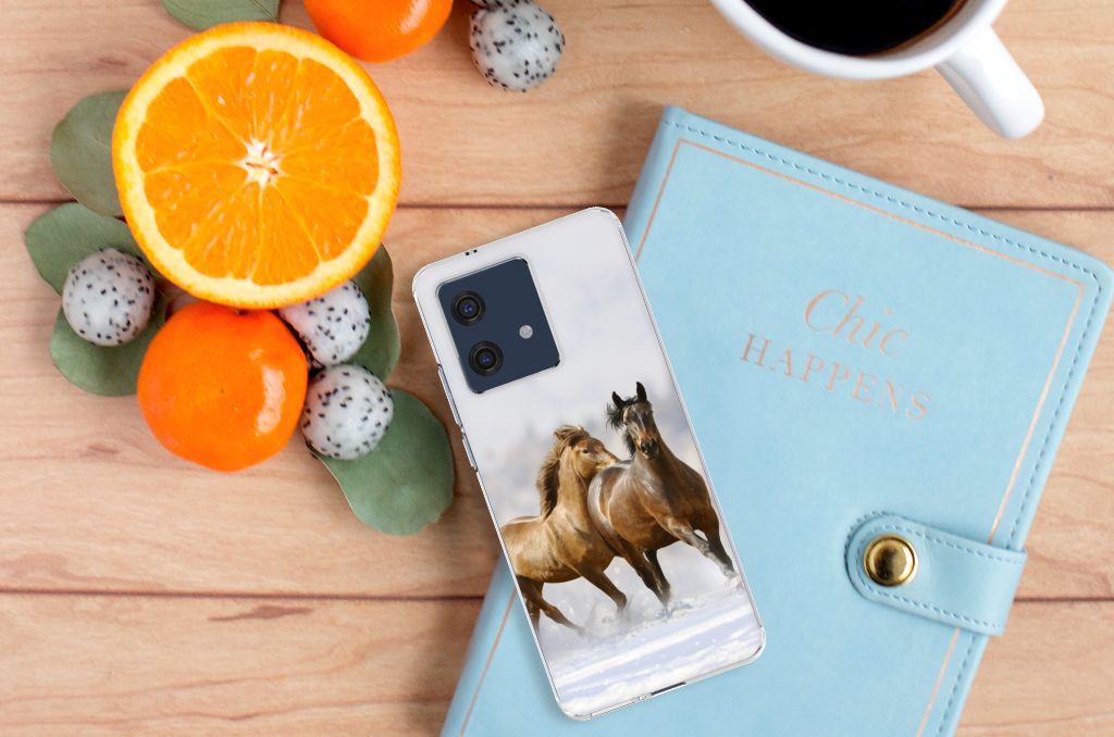 Motorola Edge 40 Neo TPU Hoesje Paarden
