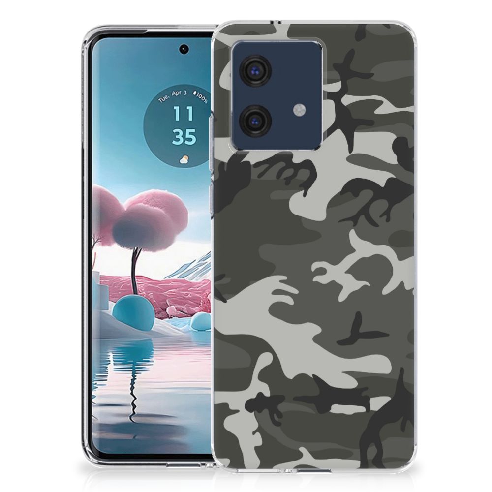 Motorola Edge 40 Neo TPU bumper Army Light camouflage achterkant
