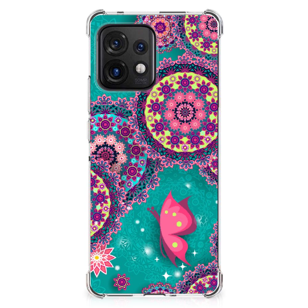 Motorola Edge 40 Pro Back Cover Cirkels en Vlinders B2C Telecom