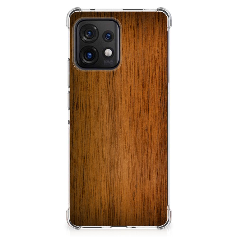 Motorola Edge 40 Pro Stevig Telefoonhoesje Donker Hout B2C Telecom