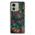 Motorola Edge 40 TPU bumper Aztec met kleurrijk retro ontwerp en artistieke flair voor bescherming en gebruiksgemak.