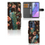 Motorola Edge 40 Telefoonhoesje met Pasjes Pauw met Bloemen